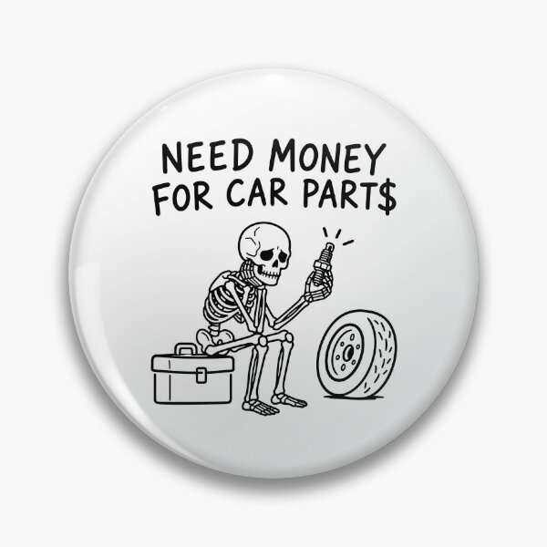 Item preview, Need money for car parts - Funny Mechanic Skeleton Car Repair Expert Garage Humor designed and sold by gunaone-design.