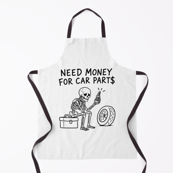 Item preview, Need money for car parts - Funny Mechanic Skeleton Car Repair Expert Garage Humor designed and sold by gunaone-design.