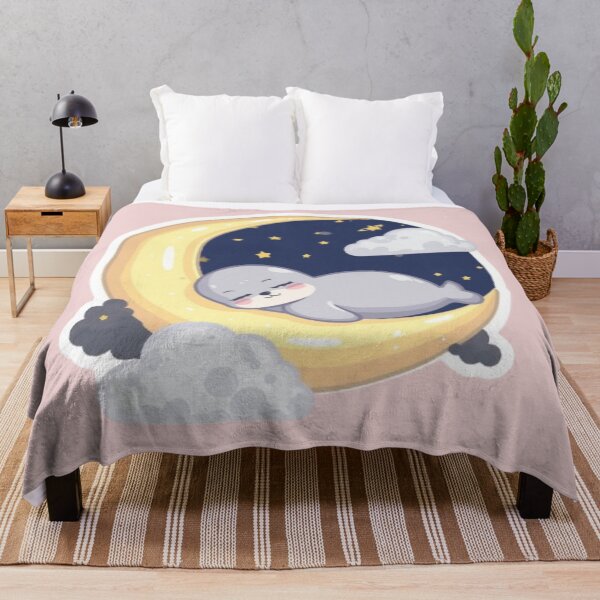 Item preview, Dreamy Sleepy Seal Sticker | Adorable Celestial Seal Art designed and sold by Stylestickers55.