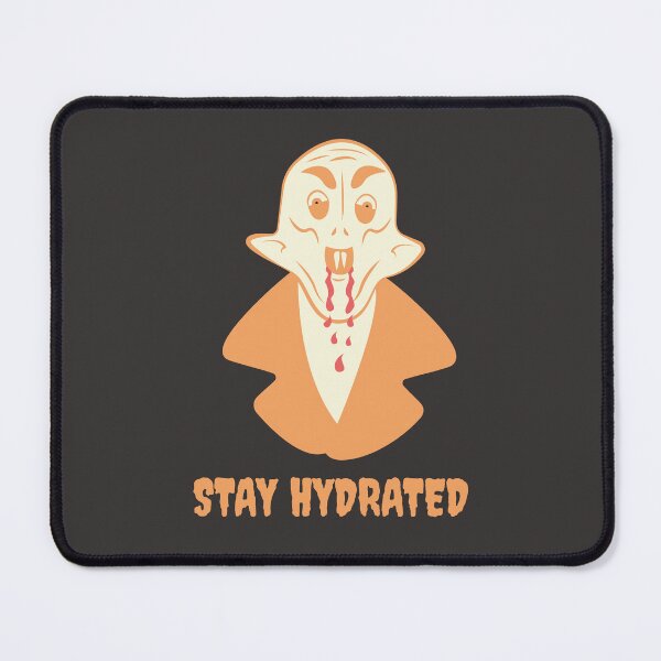 Item preview, Funny Nosferatu Stay Hydrated Gothic Illustration Orange Edition designed and sold by beboplab.