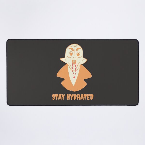 Item preview, Funny Nosferatu Stay Hydrated Gothic Illustration Orange Edition designed and sold by beboplab.