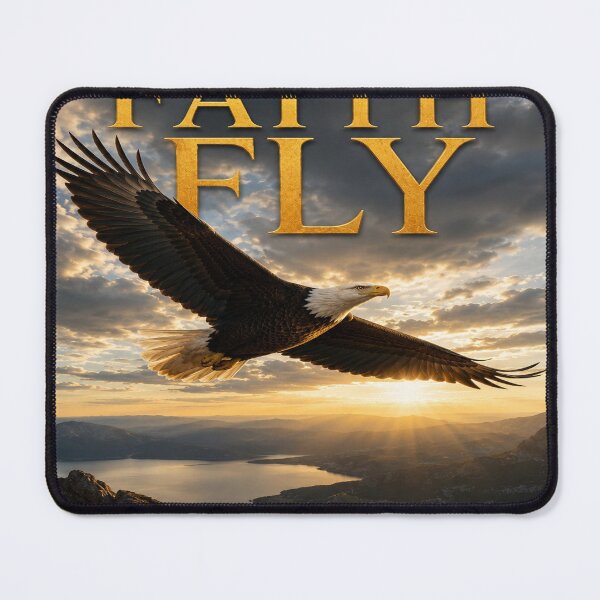 Item preview, Let Your Faith Fly | Christian Eagle Inspirational Artwork designed and sold by Faith & Grace design .