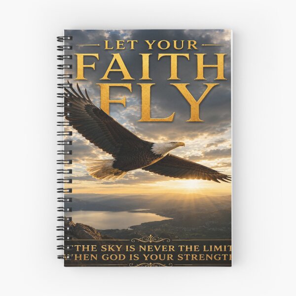 Item preview, Let Your Faith Fly | Christian Eagle Inspirational Artwork designed and sold by Faith & Grace design .