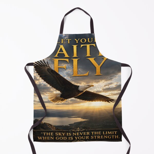 Item preview, Let Your Faith Fly | Christian Eagle Inspirational Artwork designed and sold by Faith & Grace design .