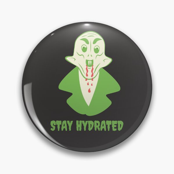 Item preview, Funny Nosferatu Stay Hydrated Gothic Illustration Green Edition designed and sold by beboplab.