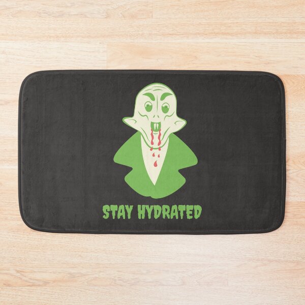 Item preview, Funny Nosferatu Stay Hydrated Gothic Illustration Green Edition designed and sold by beboplab.