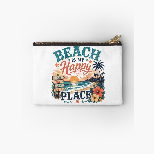 Item preview, Beach Is My Happy Place Retro Summer Beach Design designed and sold by AMICO77.
