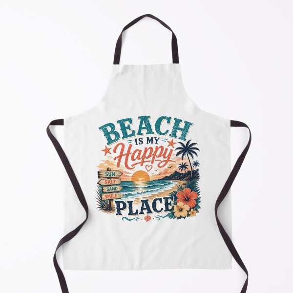 Item preview, Beach Is My Happy Place Retro Summer Beach Design designed and sold by AMICO77.
