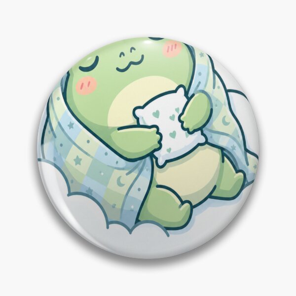 Item preview, ? Cozy Sleepy Frog on Cloud Sticker designed and sold by AdityaShop18.