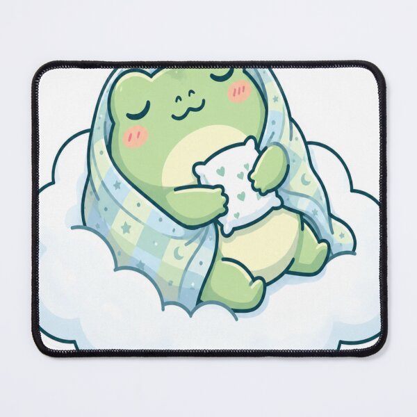 Item preview, ? Cozy Sleepy Frog on Cloud Sticker designed and sold by AdityaShop18.