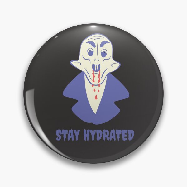 Item preview, Funny Nosferatu Stay Hydrated Gothic Illustration Purple Edition designed and sold by beboplab.