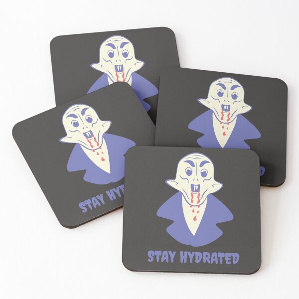 Item preview, Funny Nosferatu Stay Hydrated Gothic Illustration Purple Edition designed and sold by beboplab.