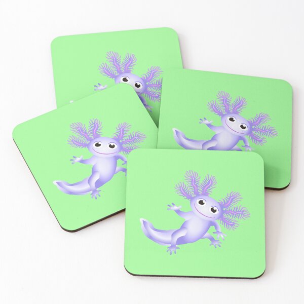 Item preview, Blue Baby Axolotl With Soft Green Background designed and sold by Adamo-illustration.