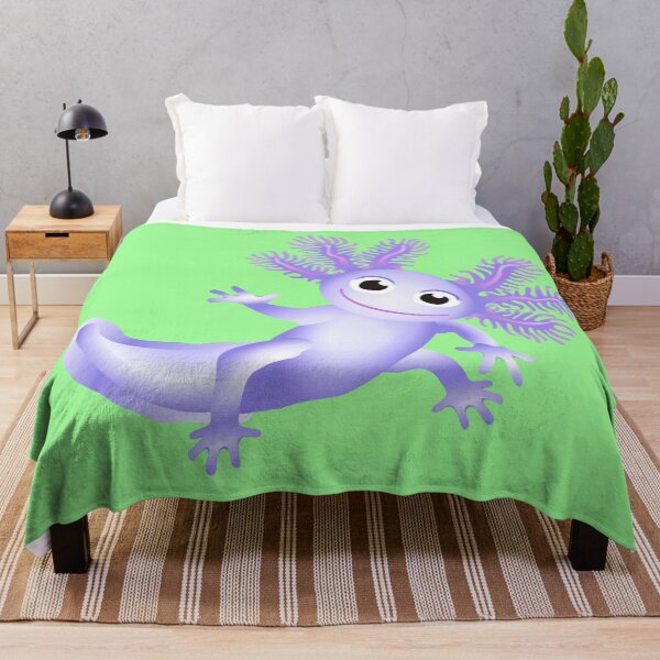 Item preview, Blue Baby Axolotl With Soft Green Background designed and sold by Adamo-illustration.