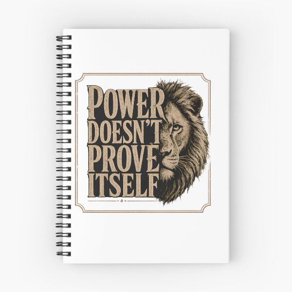 Item preview, Power Doesn't Prove Itself Vintage Lion Frame Art designed and sold by Presshue.