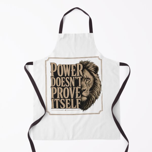 Item preview, Power Doesn't Prove Itself Vintage Lion Frame Art designed and sold by Presshue.