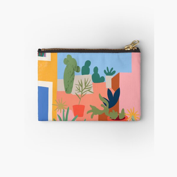 Item preview, Abstract Colorful Potted Plants Boho Patio Art designed and sold by FaizArtShop.