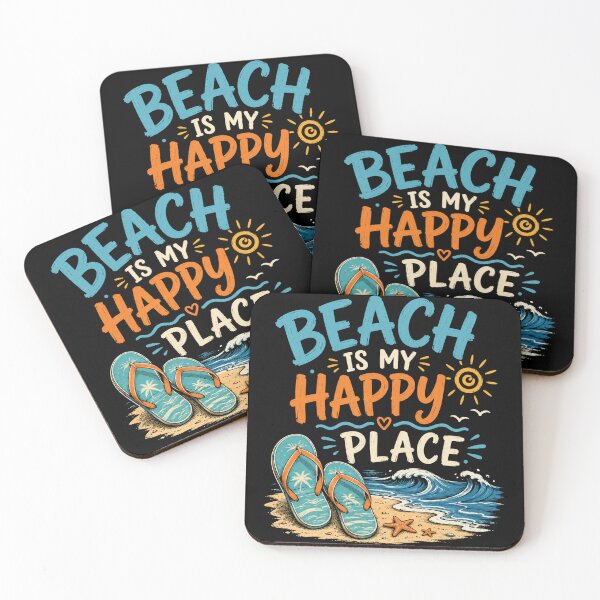 Item preview, Beach Is My Happy Place Retro Summer Beach Design designed and sold by AMICO77.