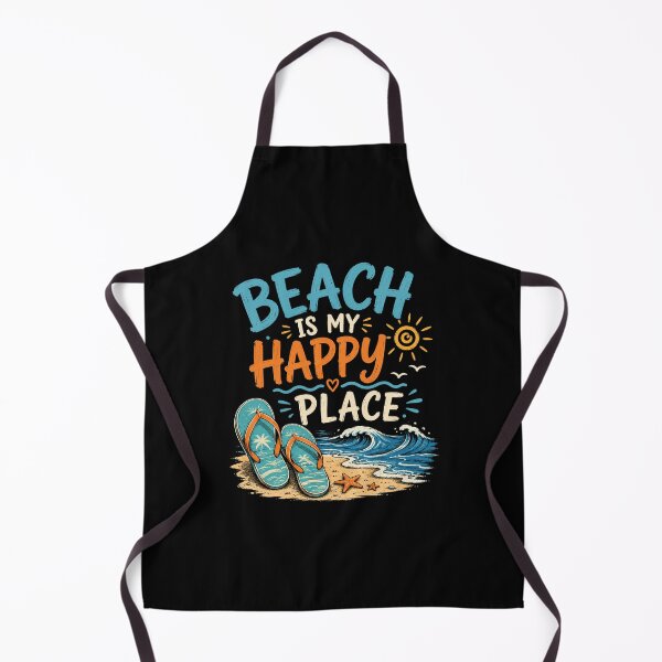 Item preview, Beach Is My Happy Place Retro Summer Beach Design designed and sold by AMICO77.