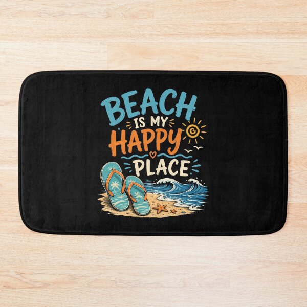 Item preview, Beach Is My Happy Place Retro Summer Beach Design designed and sold by AMICO77.