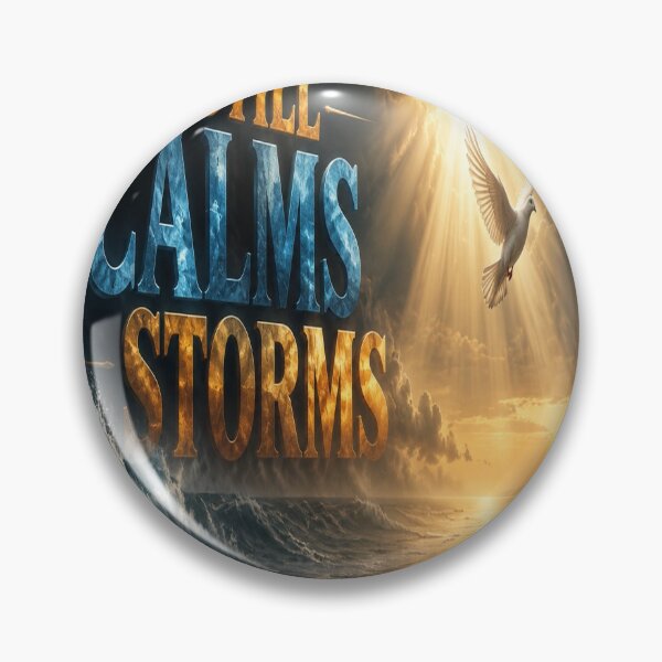 Item preview, He Still Calms Storms | Christian Ocean Faith Artwork designed and sold by Faith & Grace design .