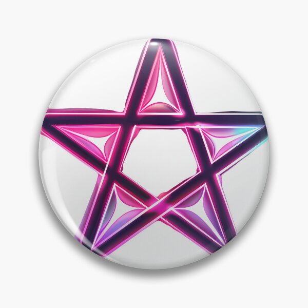 Item preview, Glowing Neon Pentagram Symbol Illustration designed and sold by Lilith.3x313 Vault.
