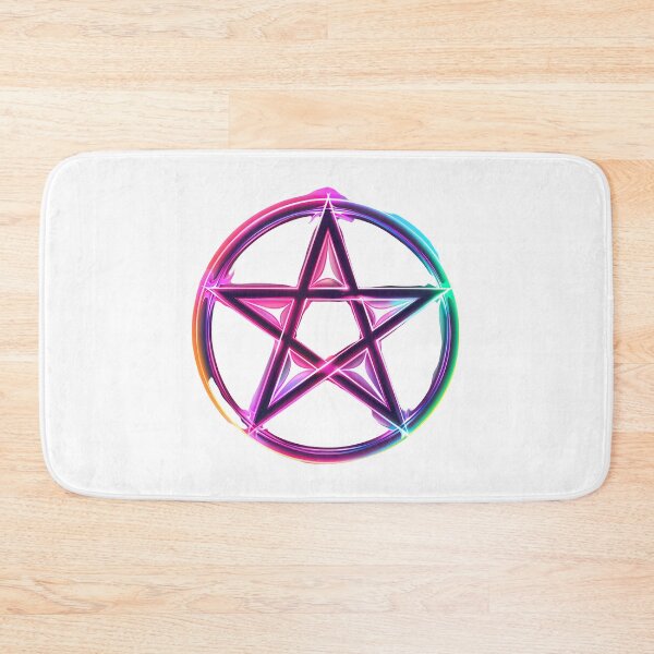 Item preview, Glowing Neon Pentagram Symbol Illustration designed and sold by Lilith.3x313 Vault.