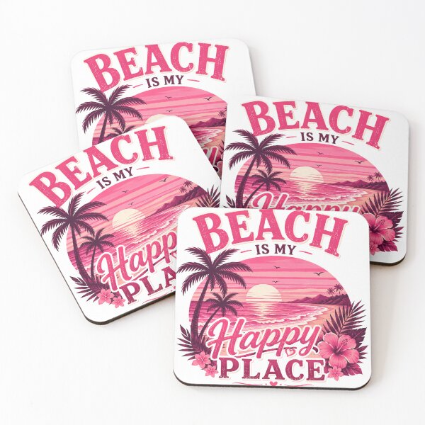 Item preview,  Beach Is My Happy Place Retro Summer Beach Design designed and sold by AMICO77.