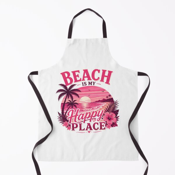 Item preview, Beach Is My Happy Place Retro Summer Beach Design designed and sold by AMICO77.