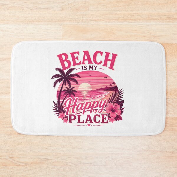 Item preview,  Beach Is My Happy Place Retro Summer Beach Design designed and sold by AMICO77.