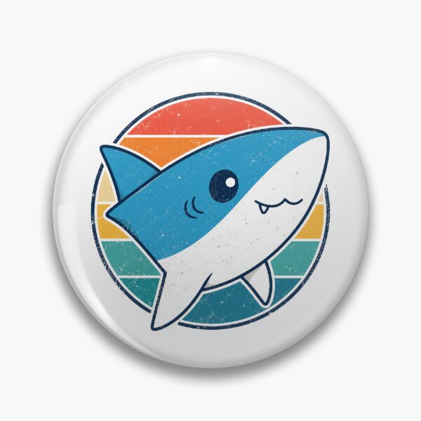 Item preview, Cute Retro Baby Shark Cartoon Vintage Ocean Lover designed and sold by Moizento.