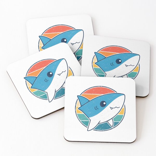 Item preview, Cute Retro Baby Shark Cartoon Vintage Ocean Lover designed and sold by Moizento.