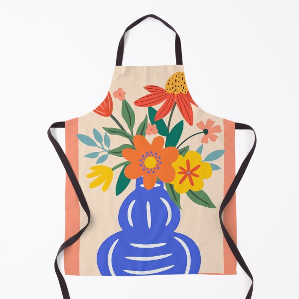 Item preview, Abstract Colorful Flowers Red Pink Vase Boho Art designed and sold by FaizArtShop.