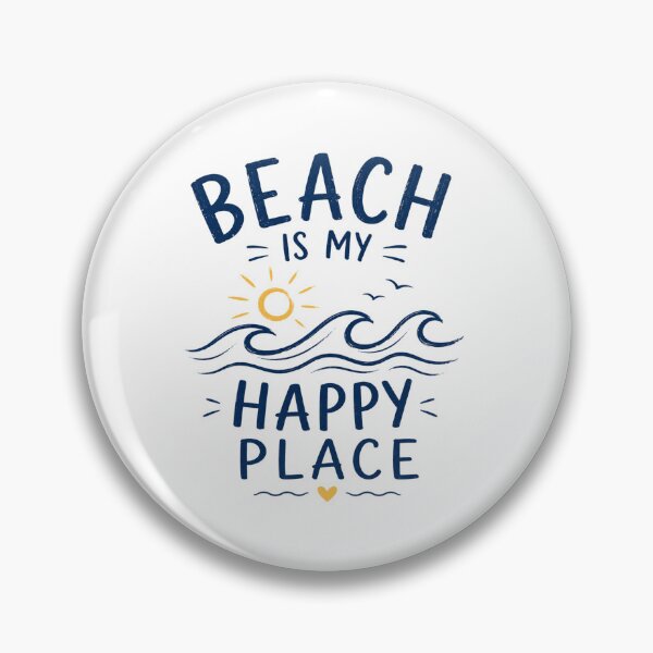 Item preview, Beach Is My Happy Place Retro Summer Beach Design designed and sold by AMICO77.
