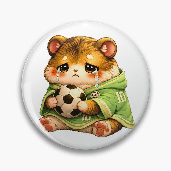 Item preview, Sad Lost Match Hamster – Funny Kawaii Football Meme designed and sold by Pick'n Quick.