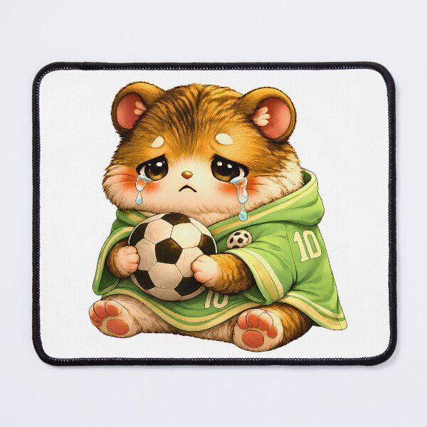 Item preview, Sad Lost Match Hamster – Funny Kawaii Football Meme designed and sold by Pick'n Quick.