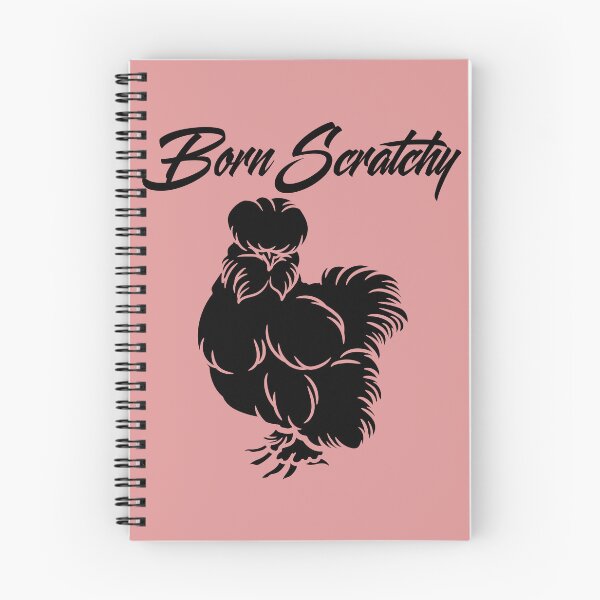 Item preview,  Born Scratchy Silkie Chicken Cotton T-Shirt, Funny Chicken Lady Tee, Sassy Farm Girl Shirt designed and sold by ZenfiniteDesign.