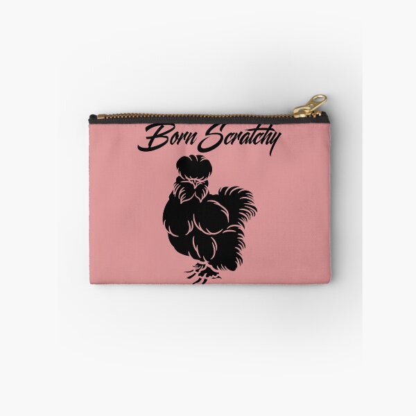Item preview,  Born Scratchy Silkie Chicken Cotton T-Shirt, Funny Chicken Lady Tee, Sassy Farm Girl Shirt designed and sold by ZenfiniteDesign.