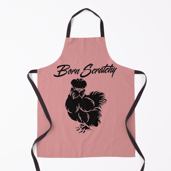 Item preview, Born Scratchy Silkie Chicken Cotton T-Shirt, Funny Chicken Lady Tee, Sassy Farm Girl Shirt designed and sold by ZenfiniteDesign.