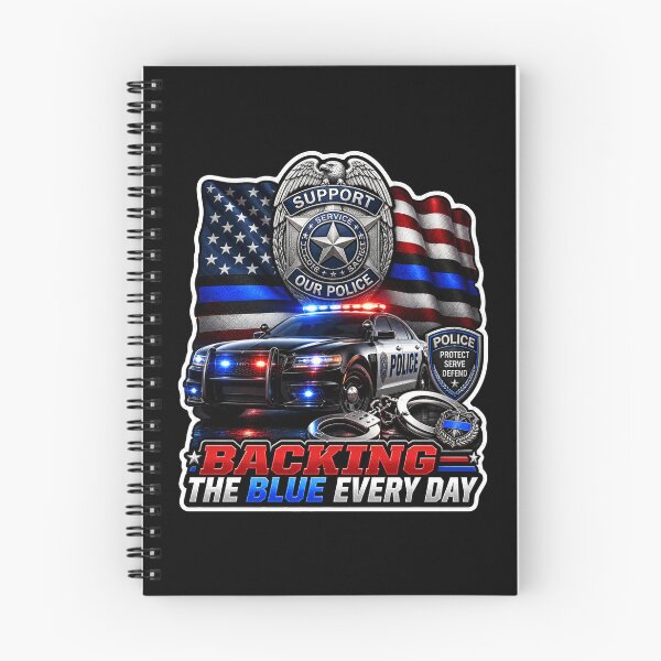 Item preview, Backing The Blue Every Day Support Our Police American Flag Gift designed and sold by ConCeptGifts.
