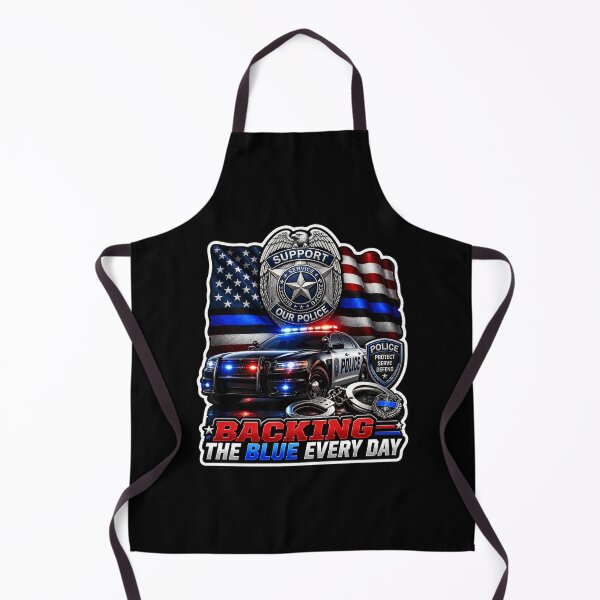 Item preview, Backing The Blue Every Day Support Our Police American Flag Gift designed and sold by ConCeptGifts.