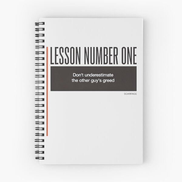 Item preview, Scarface Lesson Number One Greed Movie Quote Art designed and sold by Enea Kelo.