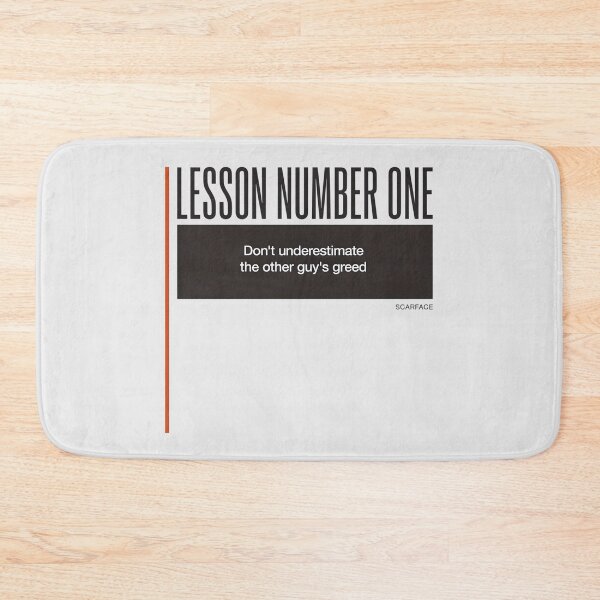 Item preview, Scarface Lesson Number One Greed Movie Quote Art designed and sold by Enea Kelo.
