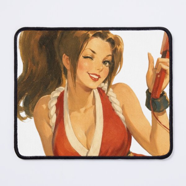 Item preview, Mai Shiranui Vintage Pin-Up | Classic Fighting Game Cosplay Illustration designed and sold by Cosplayvintage.