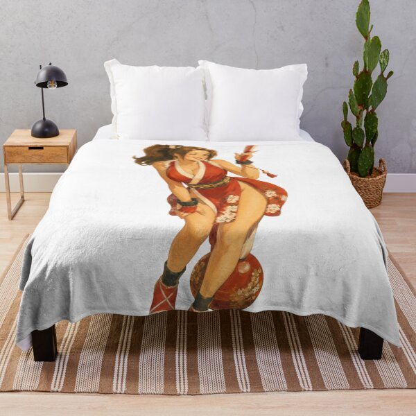 Item preview, Mai Shiranui Vintage Pin-Up | Classic Fighting Game Cosplay Illustration designed and sold by Cosplayvintage.