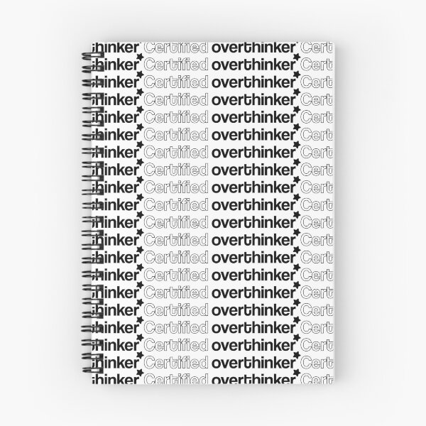 Item preview, Certified Overthinker Funny Gen Z Meme Aesthetic designed and sold by WERSY.