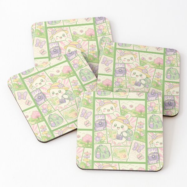 Item preview, Kawaii Spring Bunny Traveler Comic Panel designed and sold by Magmashup.