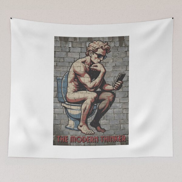 Item preview, The Modern Thinker on the Throne designed and sold by sleepycee.