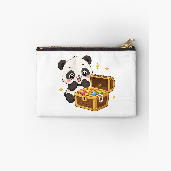 Item preview, Cute Panda Finding Treasure Kawaii Cartoon Pirate Adventure Design designed and sold by Seculinator.
