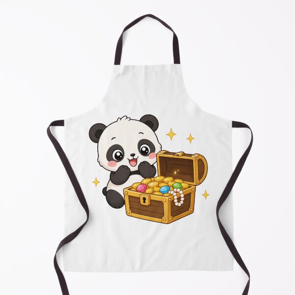 Item preview, Cute Panda Finding Treasure Kawaii Cartoon Pirate Adventure Design designed and sold by Seculinator.